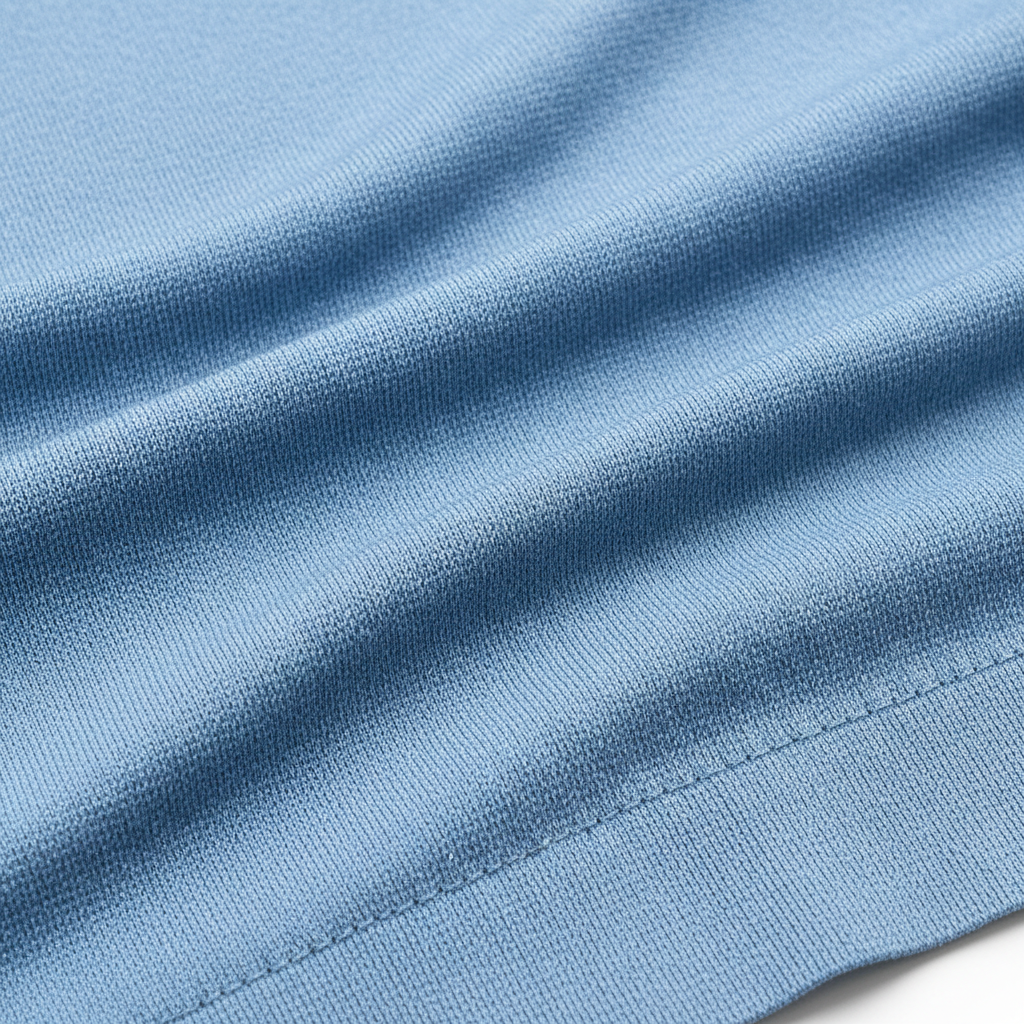 Leggings deportivos azul cielo detalle tejido knit nylon spandex