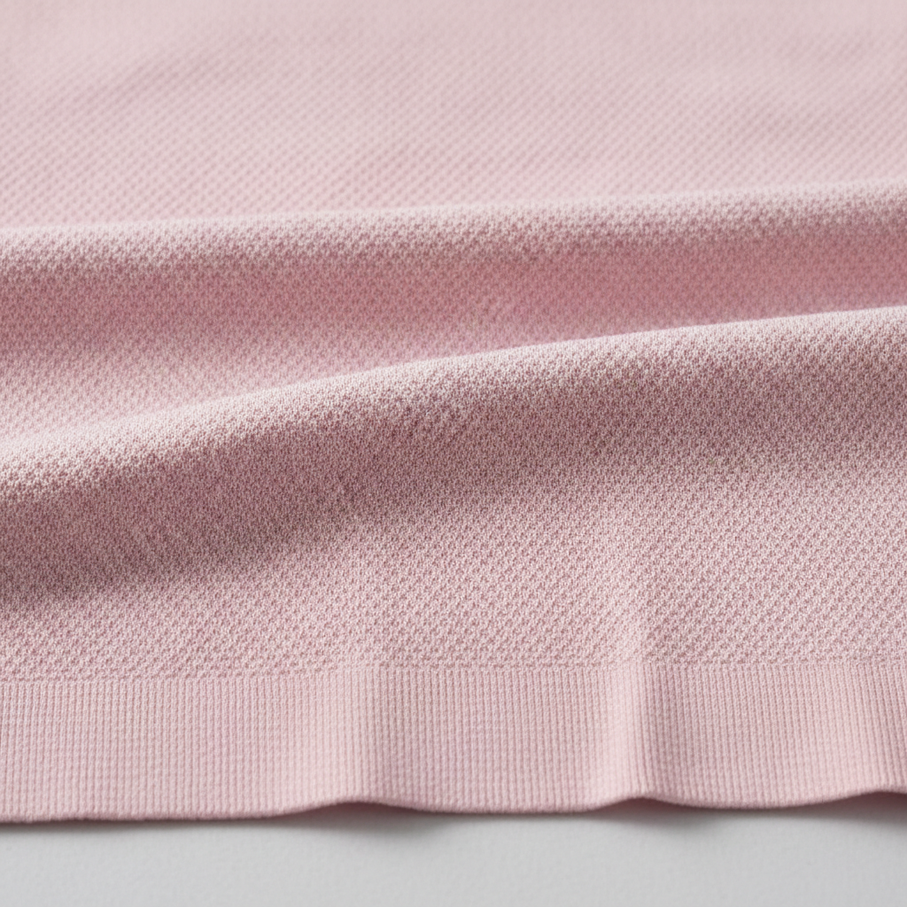 Conjunto deportivo seamless rosa - detalle macro tejido