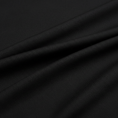 Top deportivo negro detalle tejido knit nylon spandex