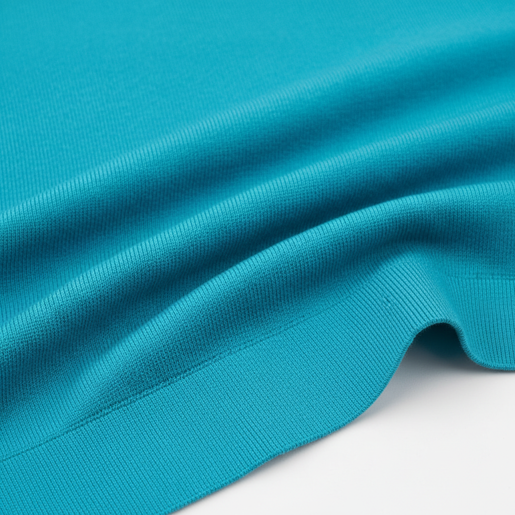 Conjunto deportivo seamless - detalle macro tejido turquesa