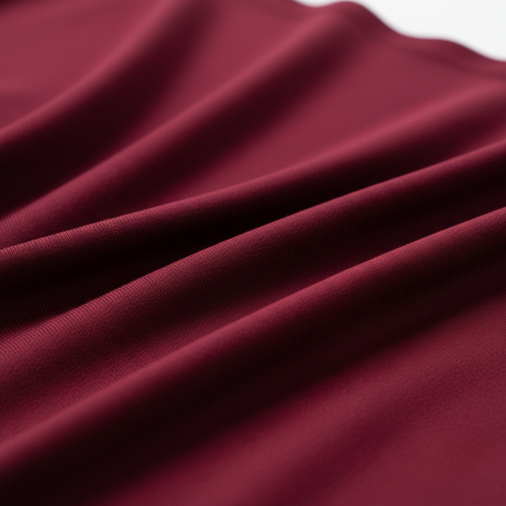 Conjunto deportivo manga larga vino tinto - detalle textura tela