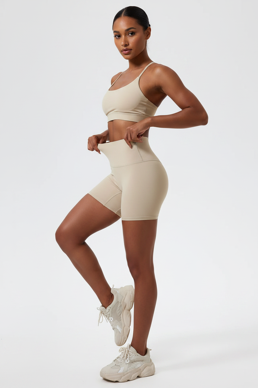 Shorts Caqui - Lateral