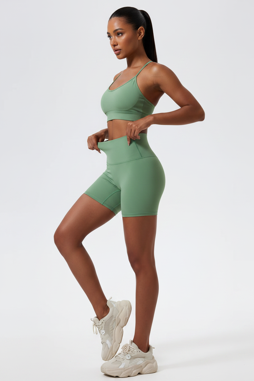 Shorts Verde - Lateral